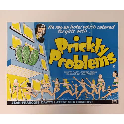 225 - Prickly Problems (1974), British quad film poster, 76 x 101 cm