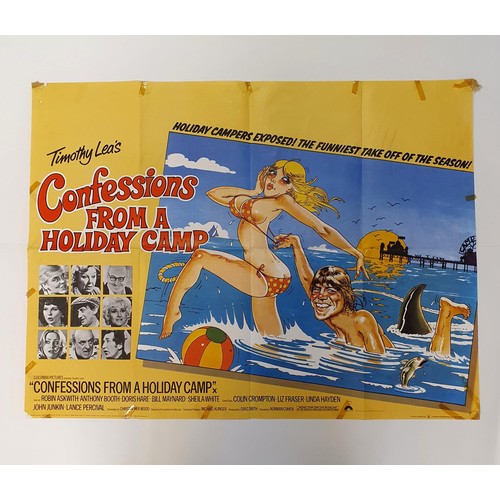 236 - Confessions From A Holiday Camp (1977), British quad film poster, 76 x 101 cm