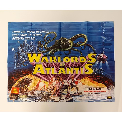 239 - Warlords Of Atlantis (1978), British quad film poster, 76 x 101 cm