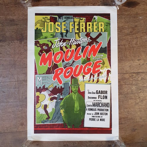 249 - A vintage French John Huston's Moulin Rouge poster, 102 x 69 cm