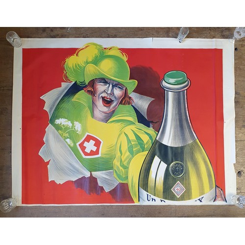 254 - A vintage French poster, Peureux Fils, dated 1925, 320 x 121 cm