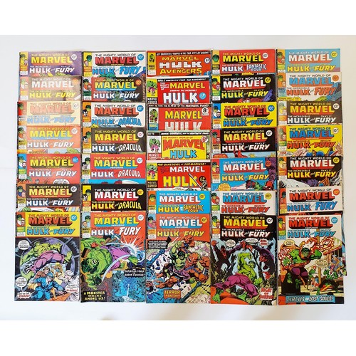 271 - Assorted copies of The Mighty World Of Marvel, Hulk and Fury comics