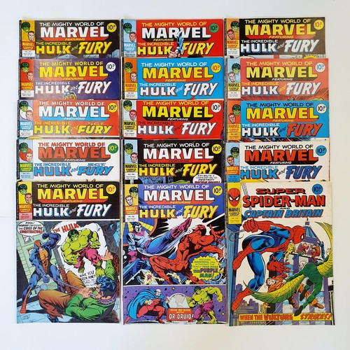 271 - Assorted copies of The Mighty World Of Marvel, Hulk and Fury comics