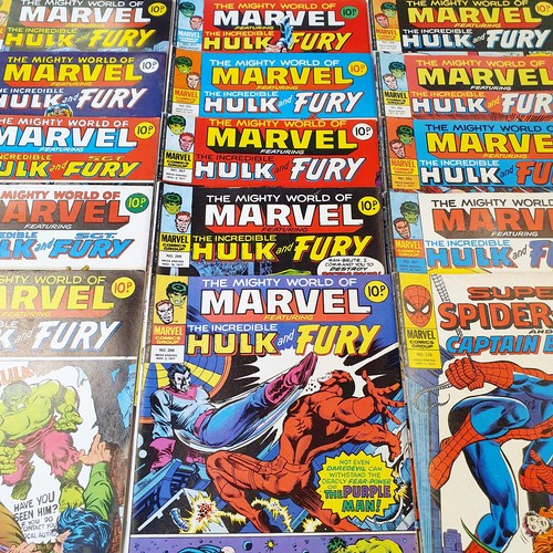 271 - Assorted copies of The Mighty World Of Marvel, Hulk and Fury comics