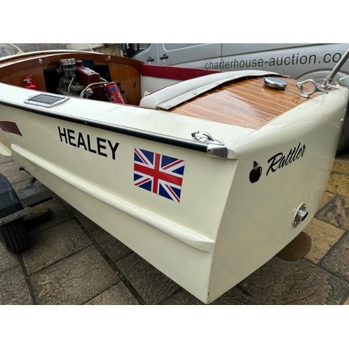 1 - A rare 1950s Healey Sport Boat 55, named as Rattler, purchased by the owner as a project and totally... 