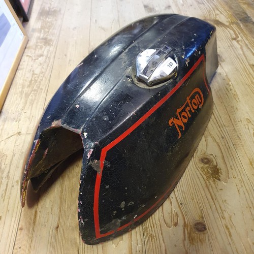 103 - A Norton fibreglass petrol tank, painted black