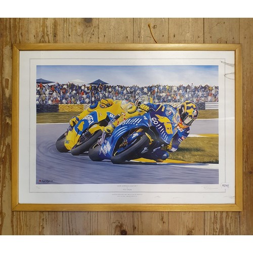 112 - A Rod Organ print, More Addrenalin Doctor? (Rossi wins first time out on the Yamaha M1), limited edi... 