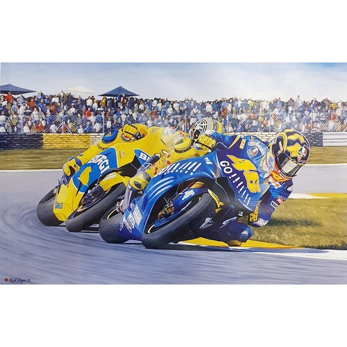 112 - A Rod Organ print, More Addrenalin Doctor? (Rossi wins first time out on the Yamaha M1), limited edi... 