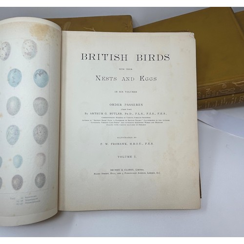 570 - Butler (Arthur G), British Birds With Their Nests And Eggs, 6 vols.