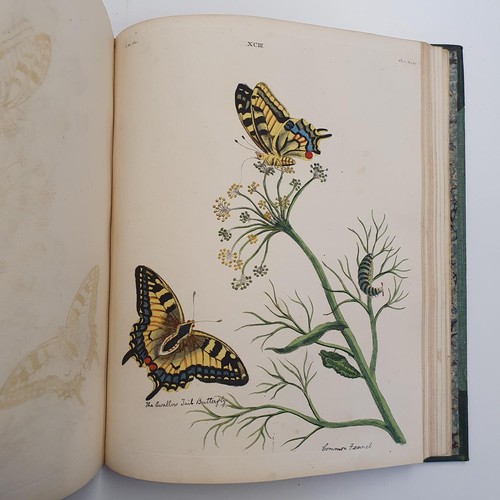 607 - Wilkes (Benjamin), English Moths And Butterflies, 120 coloured plates, leather and cloth bound