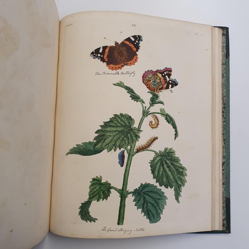 607 - Wilkes (Benjamin), English Moths And Butterflies, 120 coloured plates, leather and cloth bound