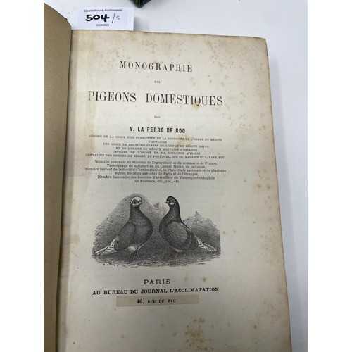 504 - Miall (Bernard), Pigeons & Spiders, Eaton (John Matthews) A Treaties On The Art Of Breeding And Mana... 