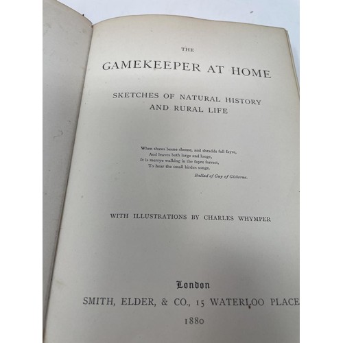 515 - The Gamekeeper At Home, published Smith Elder & Co 1880, leather bound