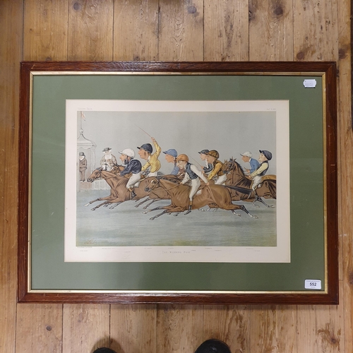 552 - A Vanity Fair print, The Winning Post, 38 x 53 cm