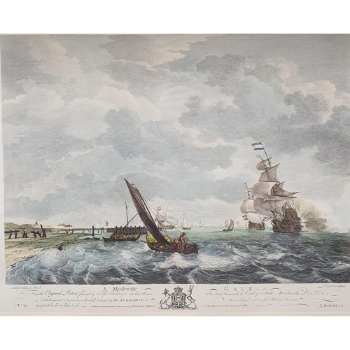 725 - A Moderate Gale, print, 44 x 55 cm, and its pair (2)