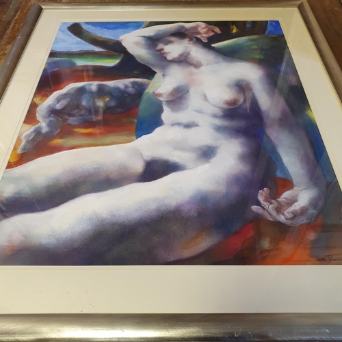 741 - Lin Jammet (1958-2017), study of a nude, watercolour, signed and dated  91 x 75 cm