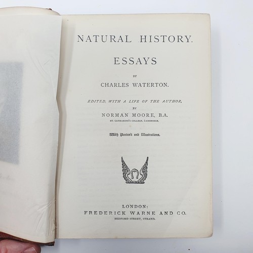 568 - Waterton (Charles), Natural History Essays, leather bound vol., published Frederick Warne & Co, and ... 