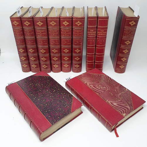 575 - Ingoldsby (Thomas), The Ingoldsby Legends, 3 vols., and Stanhope (Earl), History Of England, 7 vols.... 