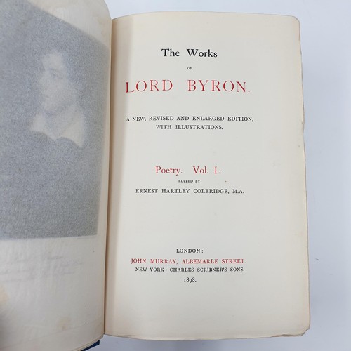 592 - Byron, Works of, 11 vols., and Coneay (Sir Martin), Great Masters 1400-1800, 1903, binding poor/page... 