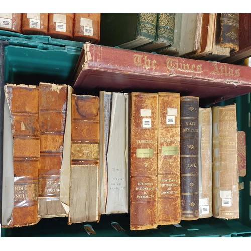 593 - A large group of assorted books and bindings, all ex-Bruton School for Girls Library (13 boxes)