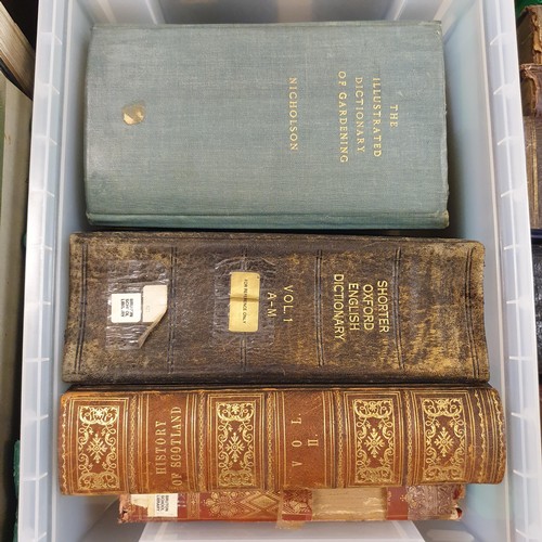 593 - A large group of assorted books and bindings, all ex-Bruton School for Girls Library (13 boxes)