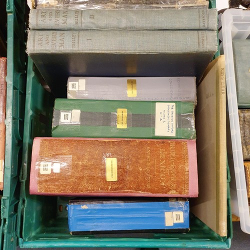 593 - A large group of assorted books and bindings, all ex-Bruton School for Girls Library (13 boxes)