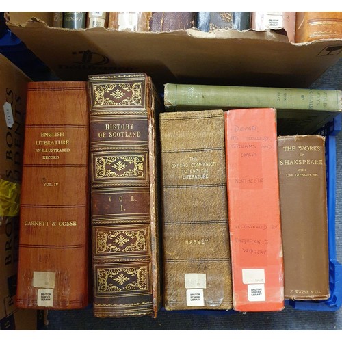 593 - A large group of assorted books and bindings, all ex-Bruton School for Girls Library (13 boxes)