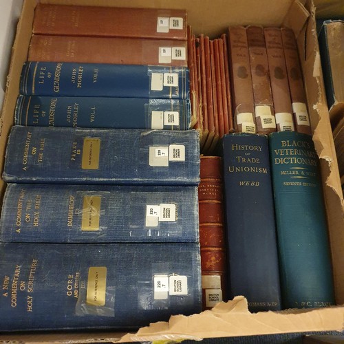 593 - A large group of assorted books and bindings, all ex-Bruton School for Girls Library (13 boxes)