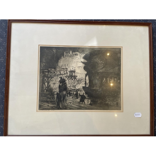 811 - After William Walcot, classical scene, print, 29 x 38 cm, and a print of Bologna, 125 x 49 cm (2)