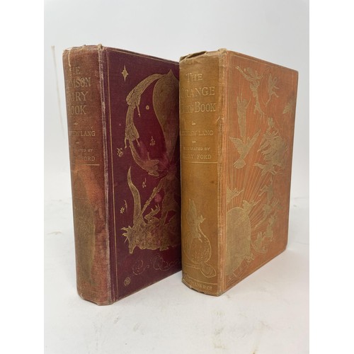 621 - The Orange Fairy Book, published 1906, and the Crimson Fairy Book, published 1909 (2)