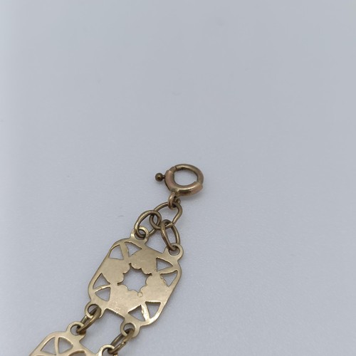 135 - A 9ct gold bracelet, 4.3 g  Provenance: From a large single owner collection of jewellery consigned ... 