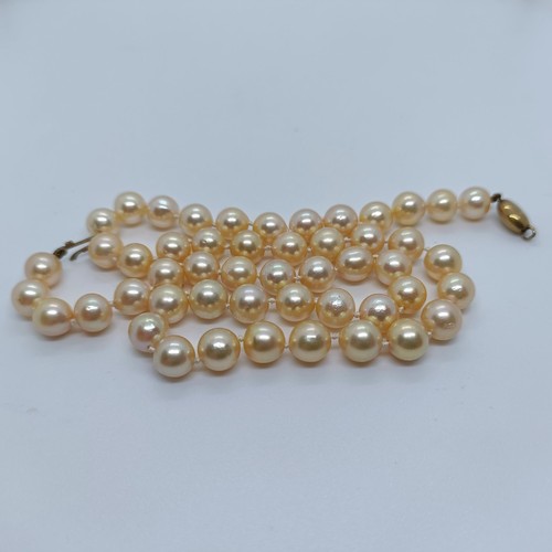 145 - A cultured pearl necklace  Provenance: From a large single owner collection of jewellery consigned f... 