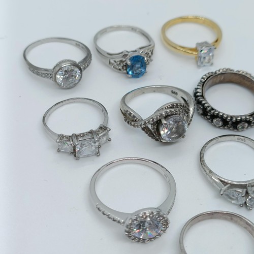 150 - A silver and opal dress ring, and assorted other dress rings