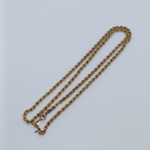 155 - An 9ct gold necklace, Provenance: From a large single owner collection of jewellery consigned from a... 