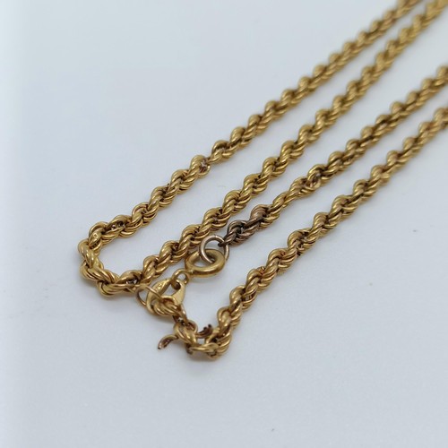 155 - An 9ct gold necklace, Provenance: From a large single owner collection of jewellery consigned from a... 