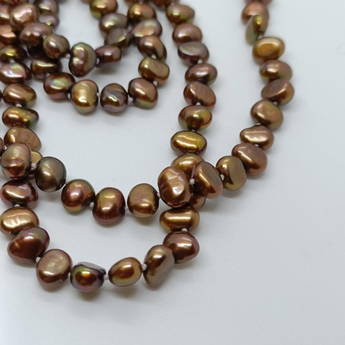 166 - A coloured cultured pearl necklace  Provenance: From a large single owner collection of jewellery co... 