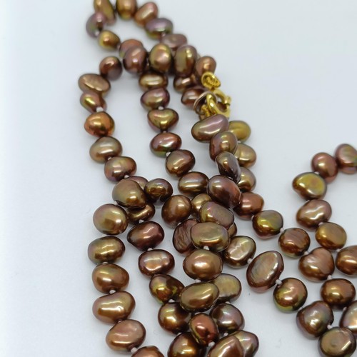 166 - A coloured cultured pearl necklace  Provenance: From a large single owner collection of jewellery co... 