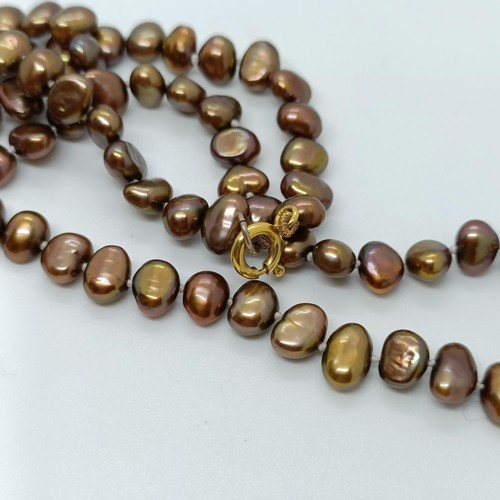 166 - A coloured cultured pearl necklace  Provenance: From a large single owner collection of jewellery co... 