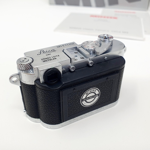 42 - A Minox Leica miniature M3 camera, No 60501, boxed