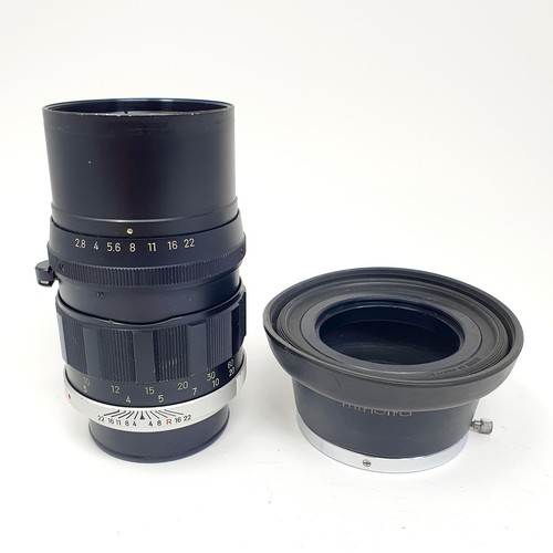 4 - A Minolta Vivitar lens, cased, and a Minolta lens (2)