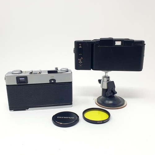 13 - An Olympus 35 SP camera, and an Olympus XA2 camera with stand (2)
Provenance: From a single owner co... 
