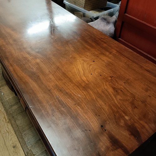 860 - A 19th century mahogany pedestal sideboard, 85 cm  wide