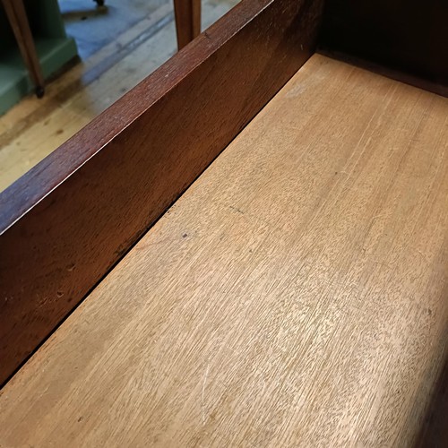 860 - A 19th century mahogany pedestal sideboard, 85 cm  wide