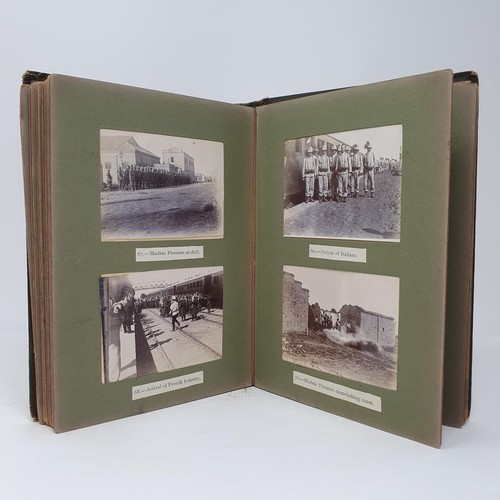 106 - An unusual photograph album, mostly relating to the Boxer Rebellion (1899-1901), mainly with caption... 