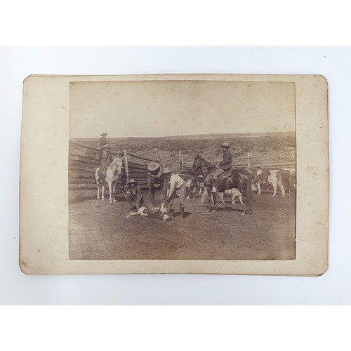 105 - A group of late 19th/early 20th century photographs of the American wild west, mostly by Bogardus, B... 