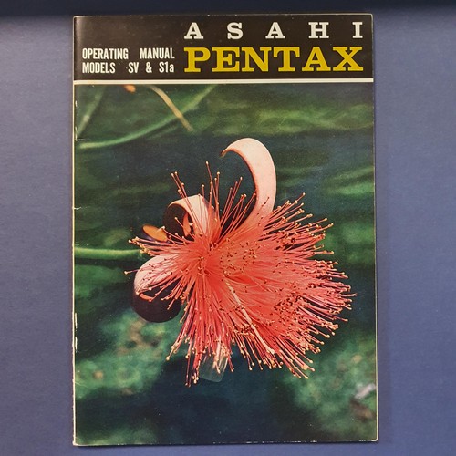 9 - A Pentax Asahi S1a camera, and manual
Provenance: From a single owner collection