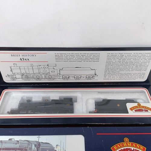 201 - A Bachmann OO gauge 4-6-0 locomotive and tender, No. 32-504, and a 2-6-0 locomotive and tender, both... 