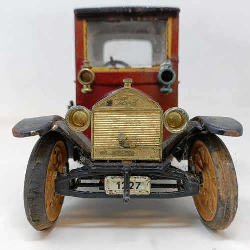 208 - A Schuco clockwork vintage car, No 12277