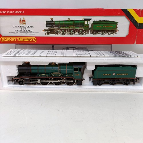 212 - A Hornby OO gauge 4-0-4 locomotive and trailer No. R157, R074, R761, R052 and R041, all boxed, and a... 