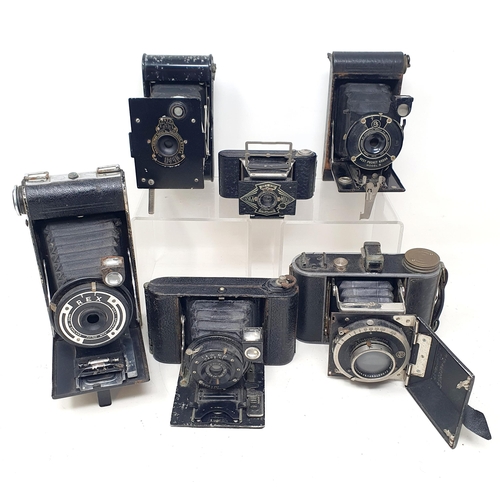 139 - A Korelle bellows camera, and five others (6)